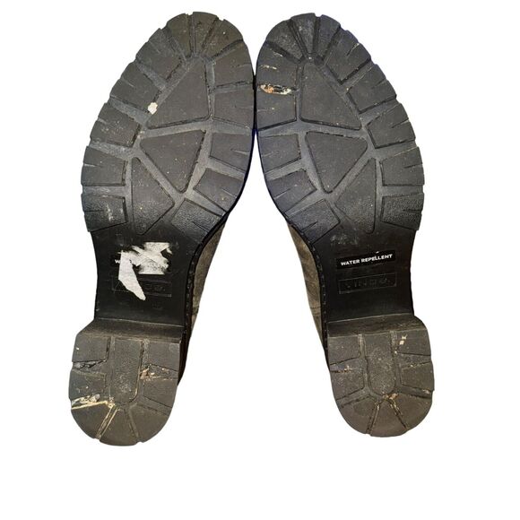 Vince Henderson Chelsea Heel Boot Women's Size 9.5 M Brown Suede Water Repellant - Picture 7 of 9